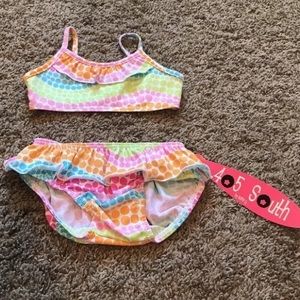 Toddler 405 South by anita g Brand 18 or 24 Months Polka Dot Bikini Swimsuit NWT